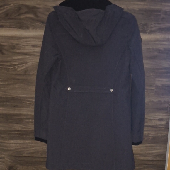 Roots 73 x Lazure - Women's Charcoal Gray Long Jacket - Picture 7 of 9